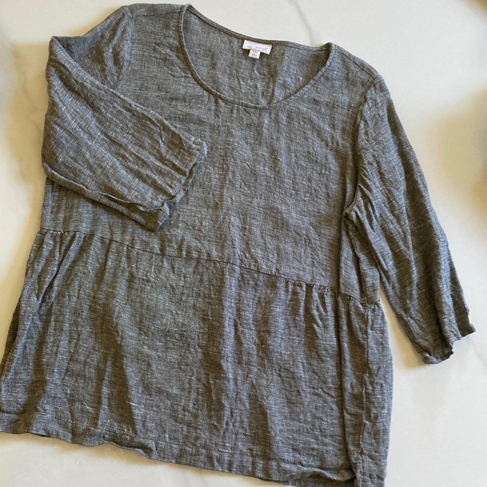 Pure Jill Charcoal Gray Women's Blouse